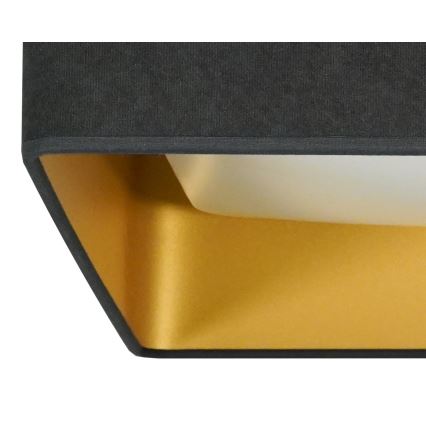 Brilagi - Dimmbare LED-Deckenleuchte VELVET SQUARE LED/24W/230V 3000/4000/6500K + Fernbedienung grau