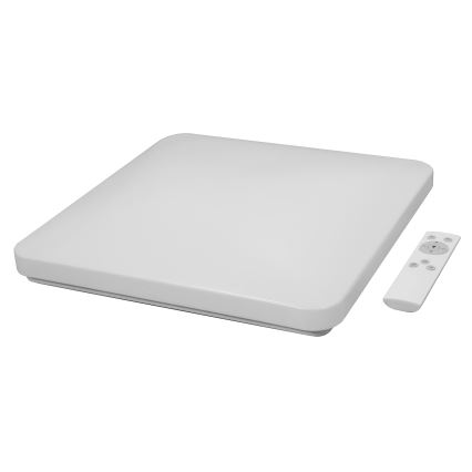 Brilagi - Dimmbare LED-Deckenleuchte VELVET SQUARE SMART LED/36W/230V 2700-6500K Wi-Fi Tuya + Fernbedienung grau