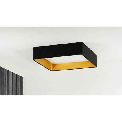 Brilagi - Dimmbare LED-Deckenleuchte VELVET SQUARE SMART LED/36W/230V 2700-6500K Wi-Fi Tuya + Fernbedienung schwarz