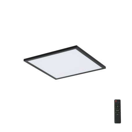Brilagi - Dimmbare LED-Deckenleuchte SLIMFRAME LED/25W/230V 30x30 cm 3000-6000K schwarz + Fernbedienung