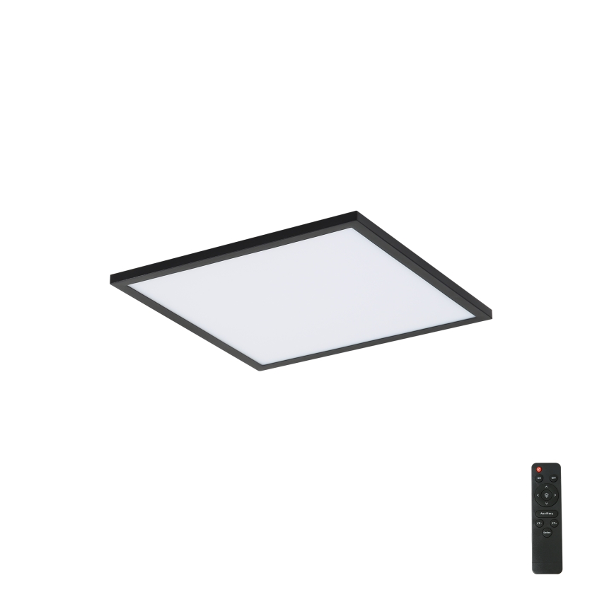 Brilagi - Dimmbare LED-Deckenleuchte SLIMFRAME LED/25W/230V 30x30 cm 3000-6000K schwarz + Fernbedienung