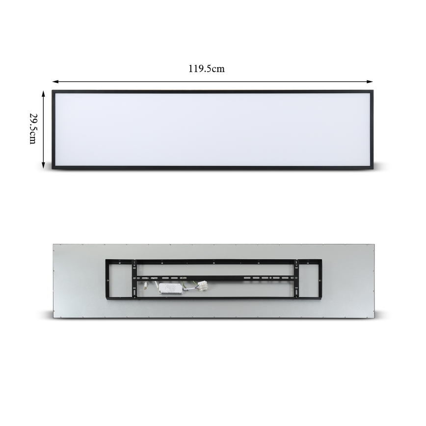Brilagi - LED dimmbare Deckenleuchte SLIMFRAME LED/58W/230V 120x30 cm 3000-6000K schwarz + Fernbedienung