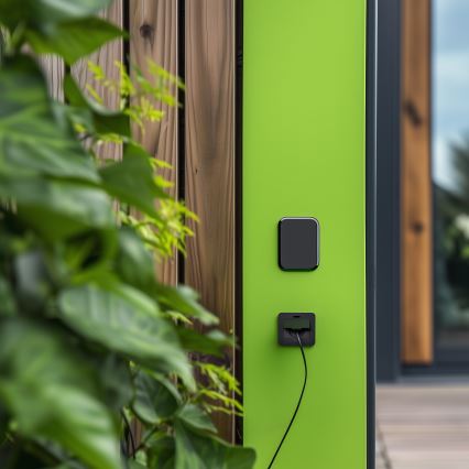 Brilagi - Einbau-Bodensteckdose für den Außenbereich IP55, schwarz, rechteckig