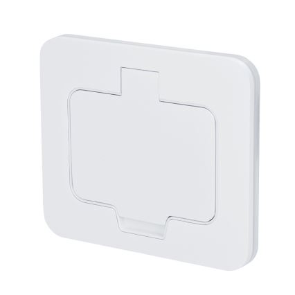 Brilagi - Einbaubodensteckdose für den Außenbereich IP55, weiß, rechteckig