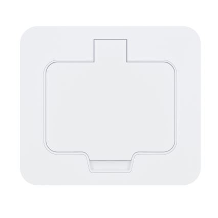 Brilagi - Einbaubodensteckdose für den Außenbereich IP55, weiß, rechteckig