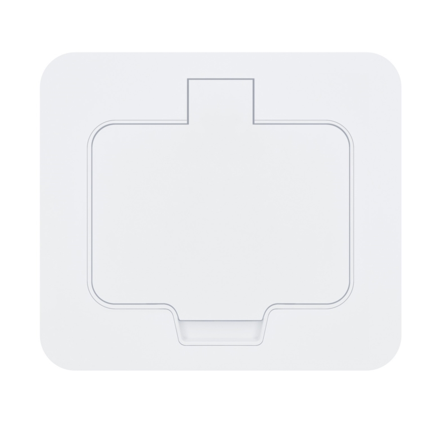 Brilagi - Einbaubodensteckdose für den Außenbereich IP55, weiß, rechteckig