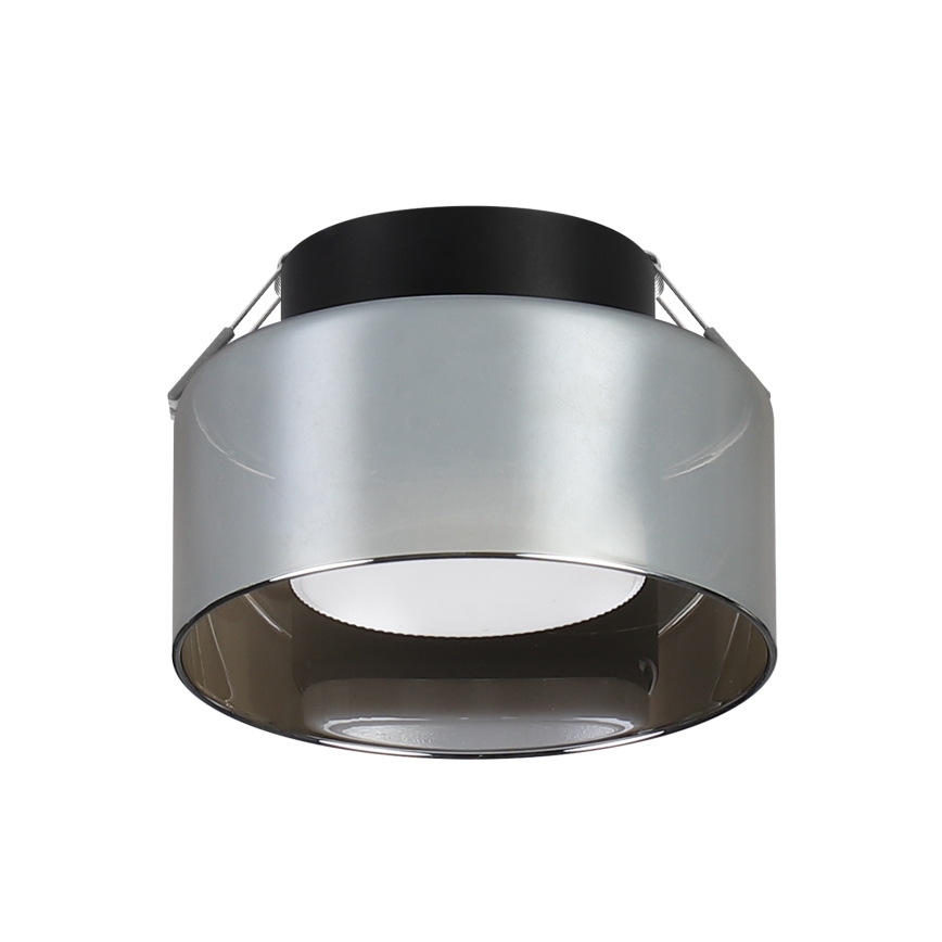 Brilagi - Einbauleuchte AURA LUX 1xGX53/30W/230V Ø 13 cm schwarz/rauchfarben