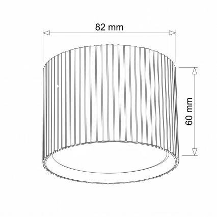 BRILAGI - Einbauleuchte STRIPY 1xGX53/15W/230V 60x82 mm rosa