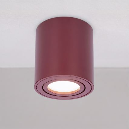 BRILAGI - Einbaustrahler MIA 1xGU10/30W/230V 84x80 mm burgunderrot