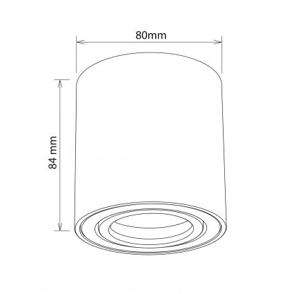 BRILAGI - Einbaustrahler MIA 1xGU10/30W/230V 84x80 mm gold