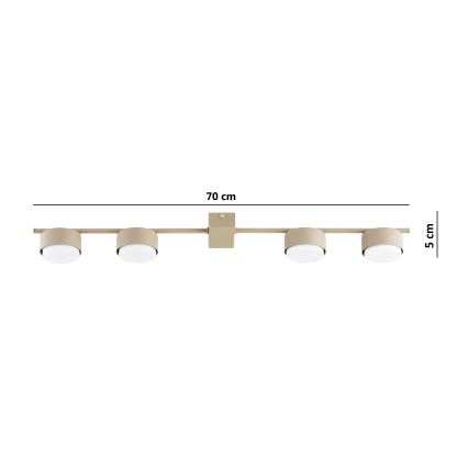 Brilagi - Einbaustrahler MONO 4xGX53/12W/230V beige