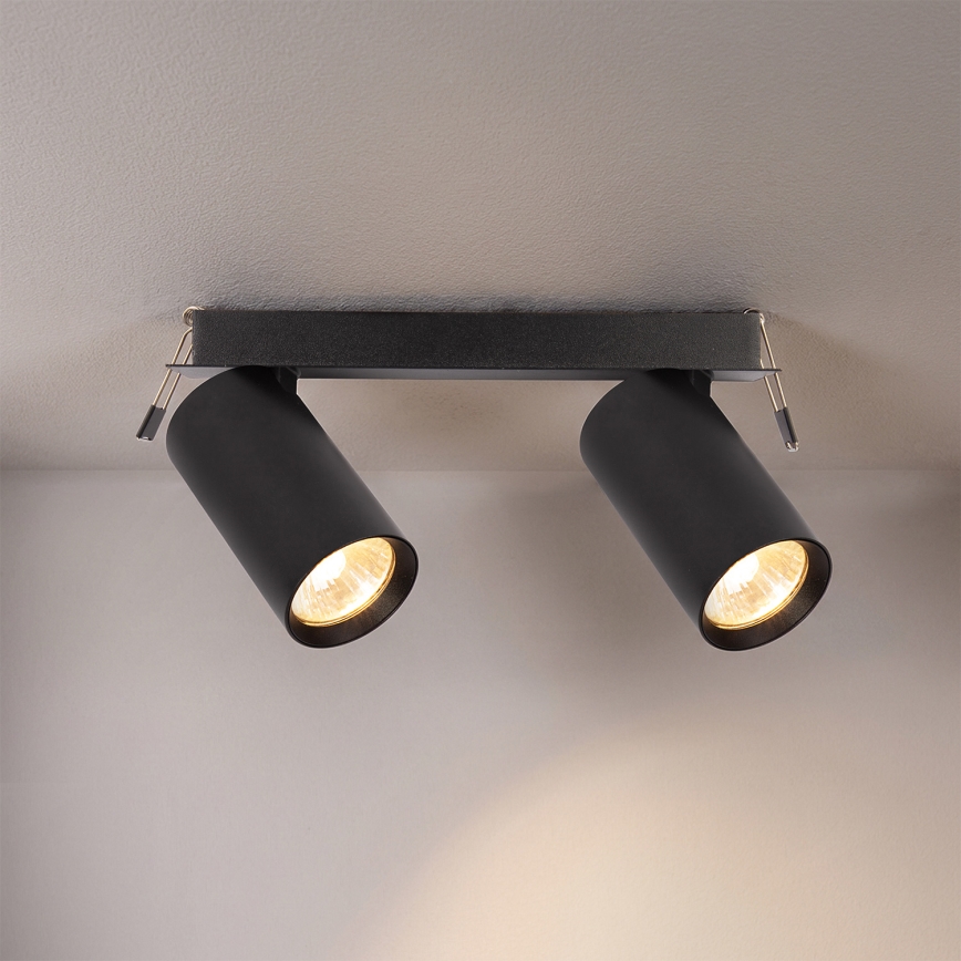 Brilagi - Einbaustrahler SELE, 2x GU10 (30 W), 230 V, schwarz