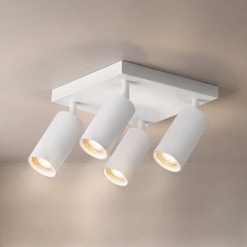 Brilagi - Einbaustrahler SELE SQUARE 4xGU10/30W/230V weiß