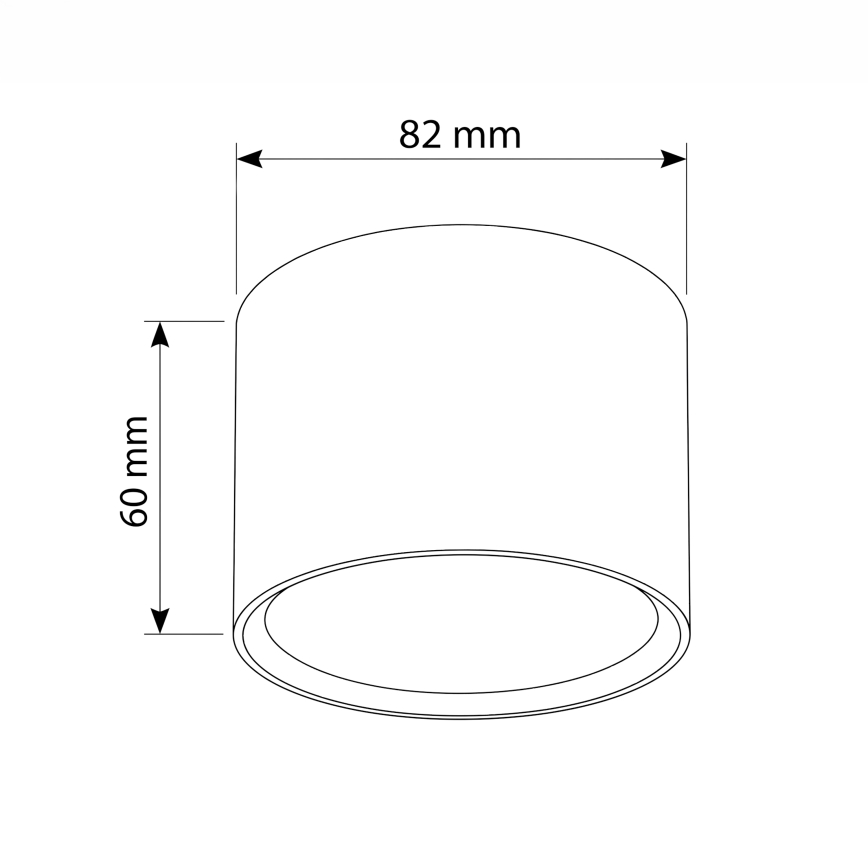 BRILAGI - Einbaustrahler SMOOTH 1xGX53/15W/230V 60x82 mm, Eichen-Dekor