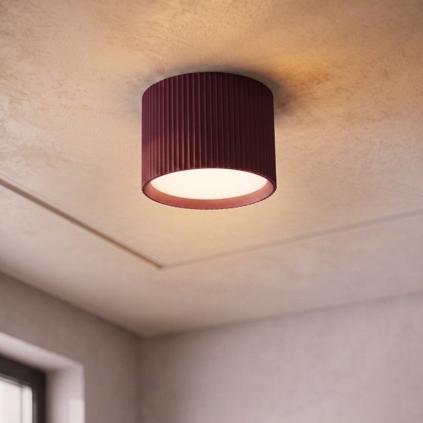 BRILAGI - Einbaustrahler STRIPY 1xGX53/15W/230V 60x82 mm burgunderrot