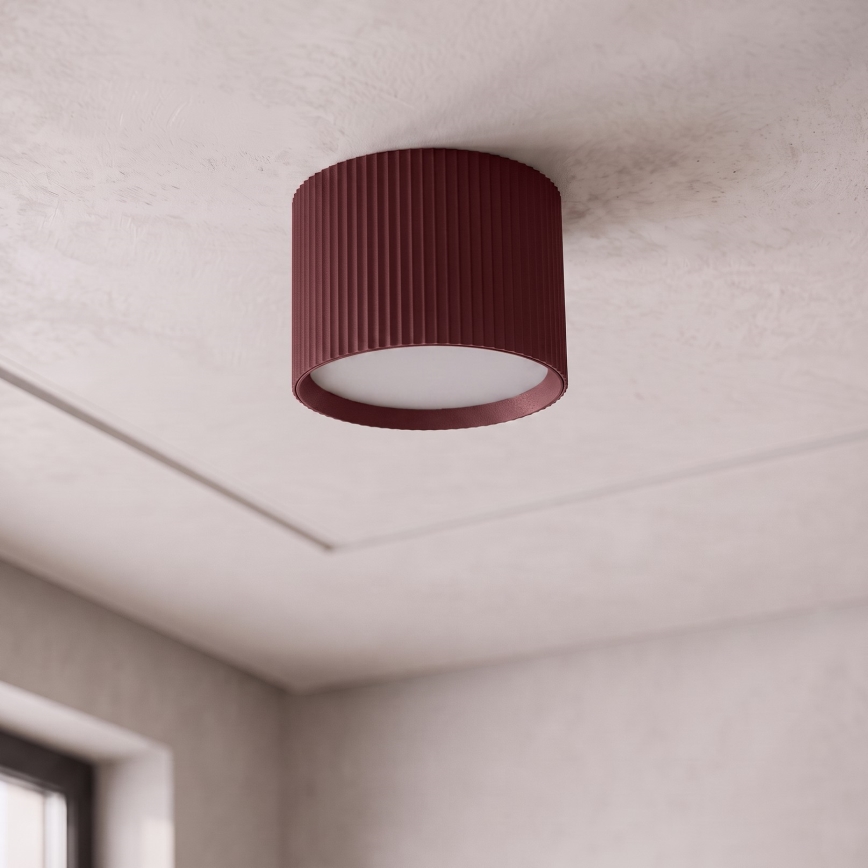 BRILAGI - Einbaustrahler STRIPY 1xGX53/15W/230V 60x82 mm burgunderrot