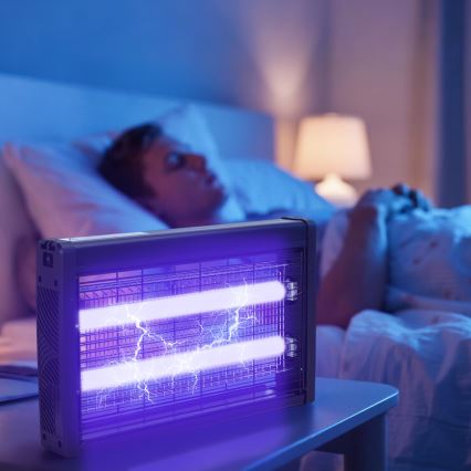 Brilagi - Elektrischer Insektenvernichter 2xUV/10W/230V 60 m² schwarz