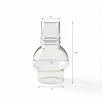 Brilagi - Ersatzglas für die Petroleumlampe MERLIN