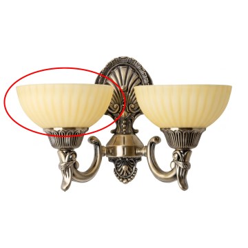 Brilagi - Ersatzglas für die Wandleuchte CLASSIC E14 Ø 16 cm beige