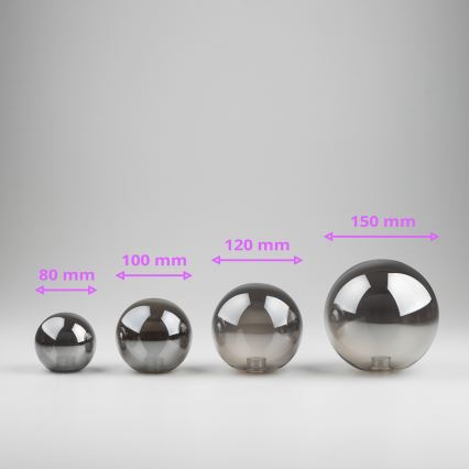 Brilagi - Ersatzglas für Hängeleuchte, Wandleuchten und Lampen MISTEL, MILLA d 10 cm rauchig
