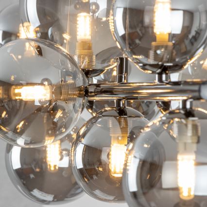 Brilagi - Ersatzglas für Hängeleuchte, Wandleuchten und Lampen MISTEL, MILLA d 12 cm rauchig