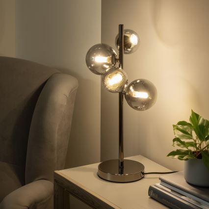 Brilagi - Ersatzglas für Hängeleuchte, Wandleuchten und Lampen MISTEL, MILLA d 12 cm rauchig