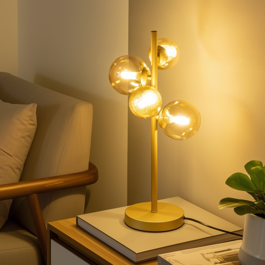 Brilagi - Ersatzglas für Hängeleuchte, Wandleuchten und Lampen MISTEL, MILLA d 15 cm golden