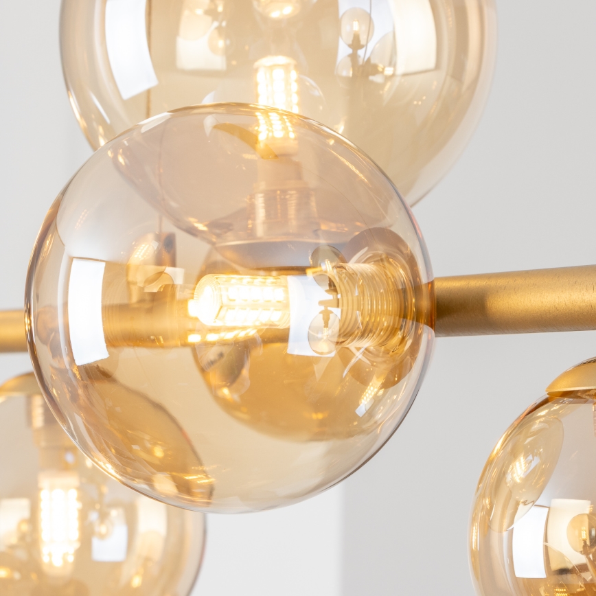 Brilagi - Ersatzglas für Hängeleuchte, Wandleuchten und Lampen MISTEL, MILLA d 8 cm golden