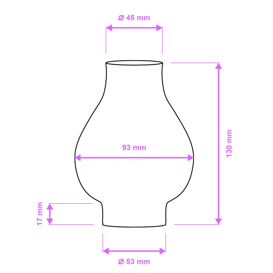 Brilagi - Ersatzglas für Kronleuchter und Wandleuchte ROATA, VELA, RUSTIC, QUEEN, TIMONA E14 weiß