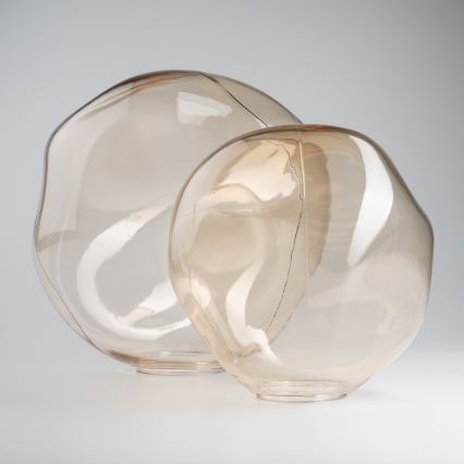 BRILAGI - Ersatzglas für Kronleuchter, Wandleuchte und Deckenleuchte VULCANO E27 Ø 35 cm rauchiges Beige