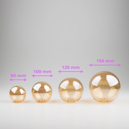 Brilagi - Ersatzglas für Kronleuchter, Wandleuchte und Lampe MISTEL, MILLA, Ø 12 cm, goldfarben