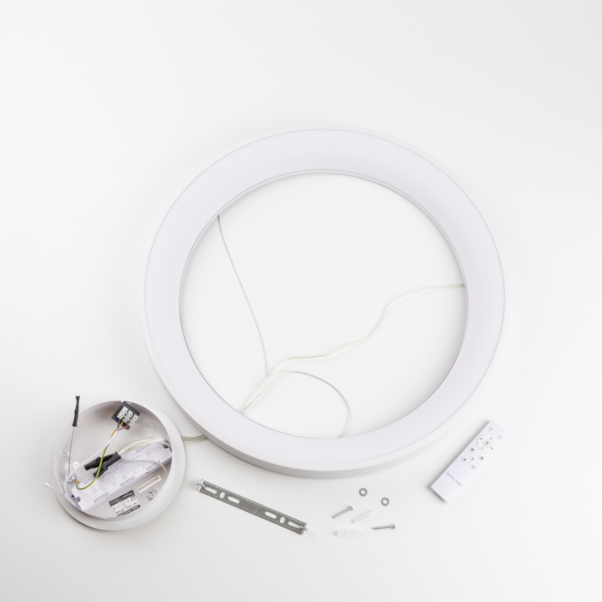 Brilagi - FALCON II LED-dimmbare Pendelleuchte mit Seilabhängung LED/99W/230V 3000-6500K Ø 60 cm weiß + Fernbedienung