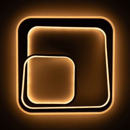 BRILAGI - dimmbare LED-Deckenleuchte FLARE LED/81W/230V 3000-6000K 50x50 cm weiß/schwarz + Fernbedienung