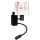 Brilagi - Flexible LED-Kinder-Wandleuchte BOBO 1xE27/25W/230V + LED/3W schwarz/weiß/rosa/Ballerina-Motiv