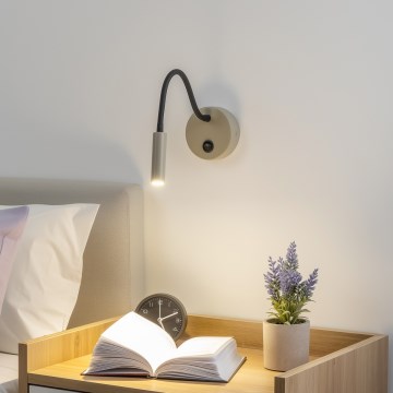Brilagi - Flexible LED-Wandleuchte MAYA LED/3W/230V 4000K beige