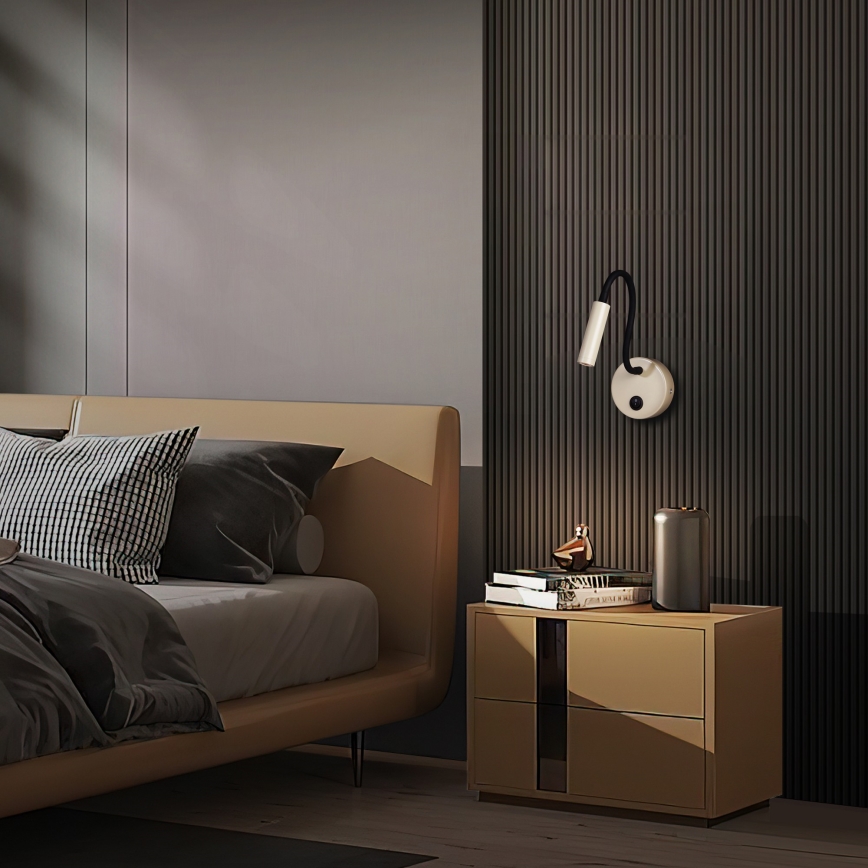 Brilagi - Flexible LED-Wandleuchte MAYA LED/3W/230V 4000K beige