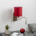 Brilagi - Flexible LED-Wandleuchte NUBILA 1xE27/25W/230V + LED/3W matt Chrom/Pompejanisch rot