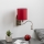 Brilagi - Flexible LED-Wandleuchte NUBILA 1xE27/25W/230V + LED/3W matt Chrom/Pompejanisch rot