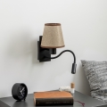 Brilagi - Flexible LED-Wandleuchte NUBILA 1xE27/25W/230V + LED/3W schwarz/braun