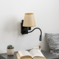 Brilagi - Flexible LED-Wandleuchte NUBILA 1xE27/25W/230V + LED/3W schwarz/hellbraun