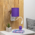 Brilagi - Flexible LED-Wandleuchte NUBILA 1xE27/25W/230V + LED/3W weiß/violett
