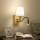 Brilagi - Flexible LED-Wandleuchte NUBILA WOOD 1xE27/25W/230V + LED/3W Eiche/cremefarben