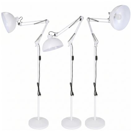 Brilagi - Flexible Stehleuchte TASKER 1xE27/60W/230V 157 cm weiß