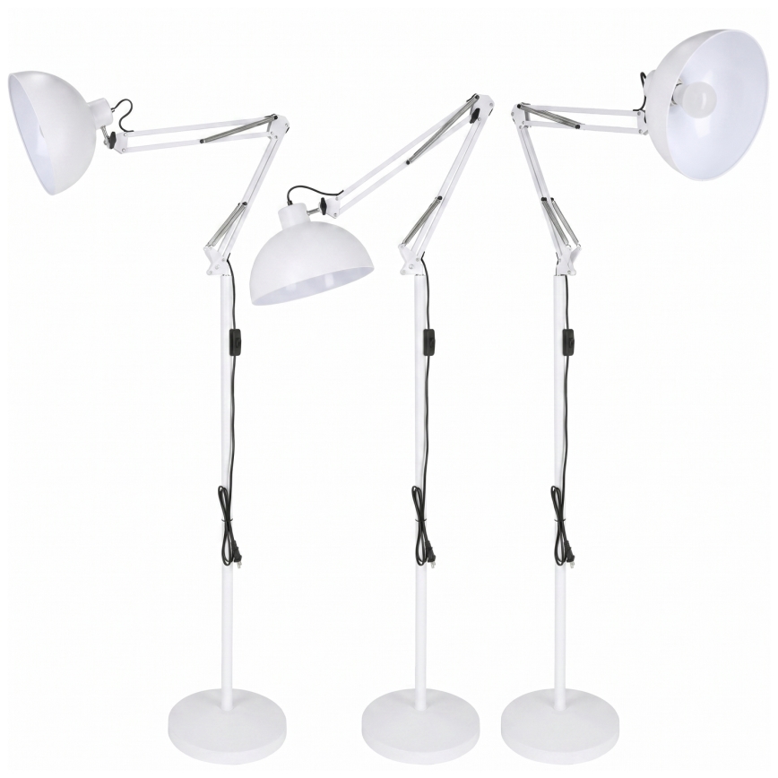 Brilagi - Flexible Stehleuchte TASKER 1xE27/60W/230V 157 cm weiß