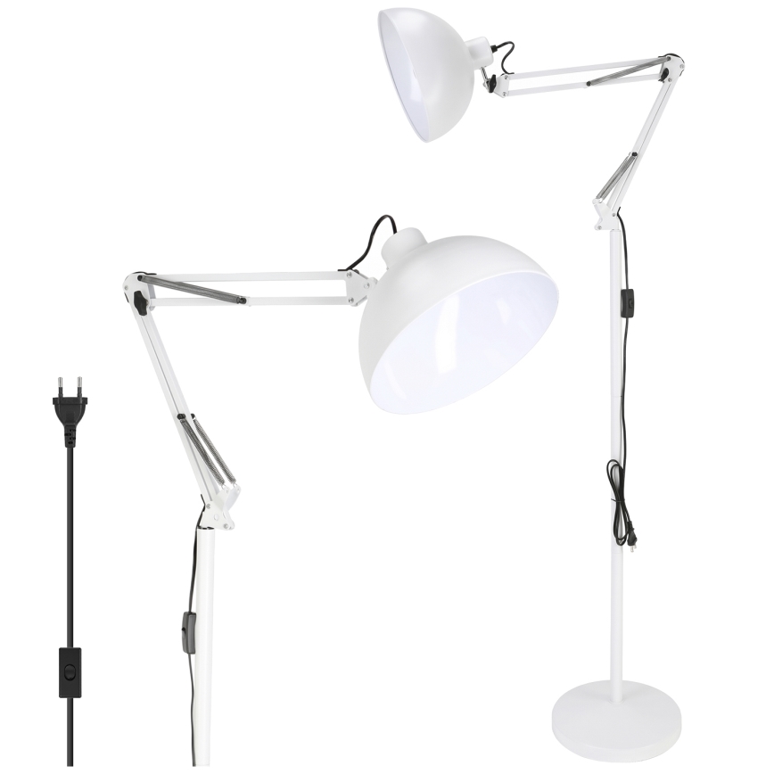 Brilagi - Flexible Stehleuchte TASKER 1xE27/60W/230V 157 cm weiß