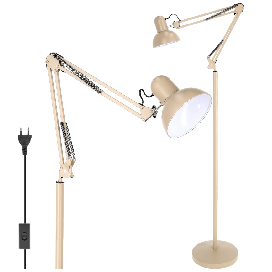 BRILAGI - Flexible Stehleuchte TASKER 1xE27/60W/230V 184 cm beige