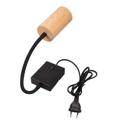 Brilagi - Flexible Wandleuchte SELE 1xGU10/30W/230V schwarz/Eichendekor