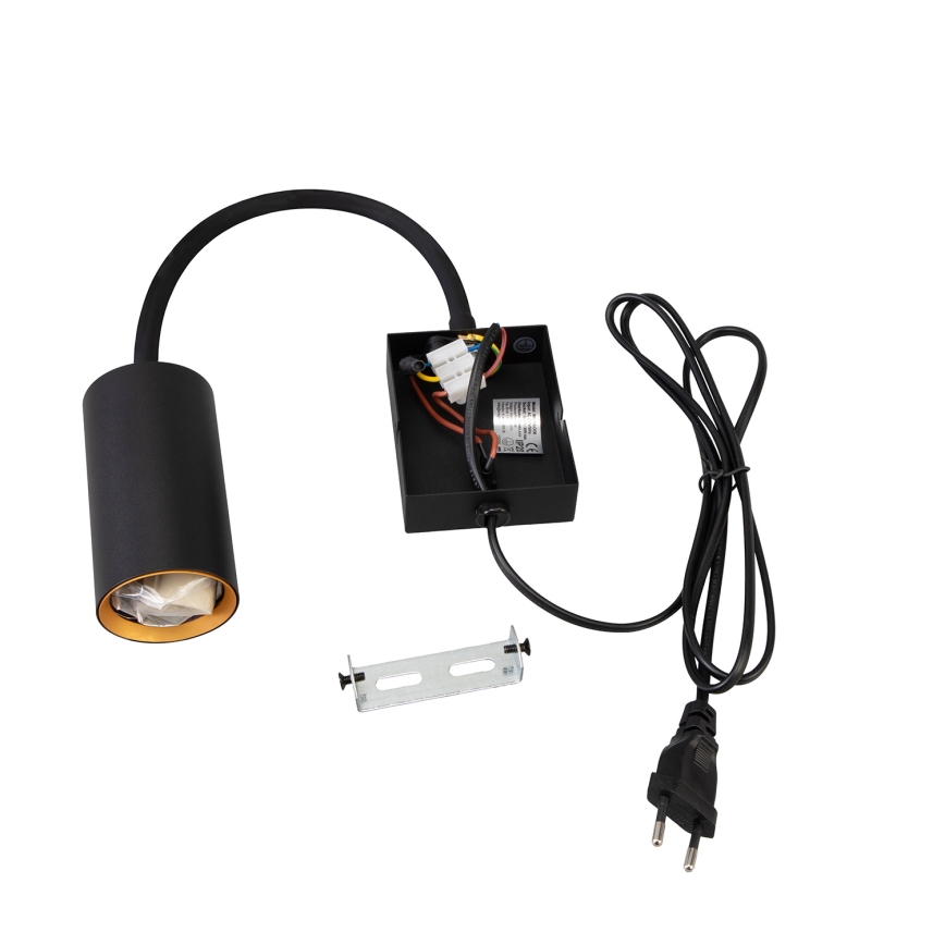 Brilagi - Flexible Wandleuchte mit Schalter SELE 1xGU10/30W/230V schwarz/gold