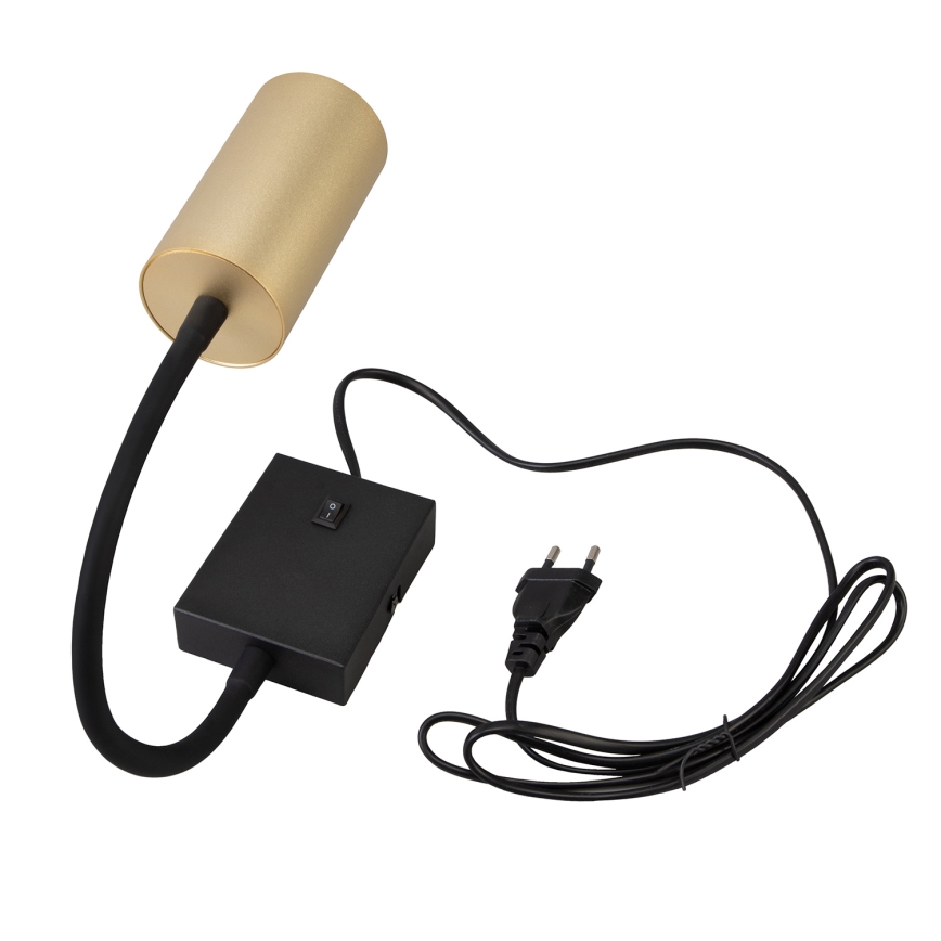 BRILAGI - Flexible Wandleuchte mit Schalter SELE 1xGU10/30W/230V schwarz/gold