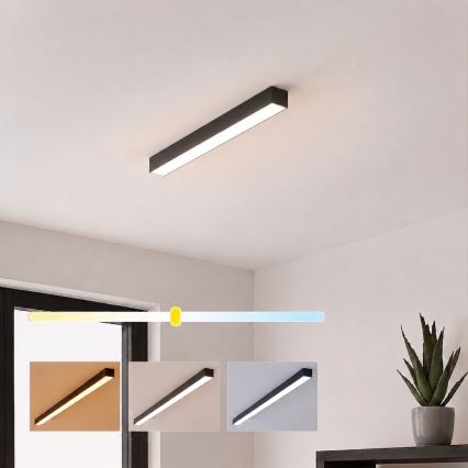 Brilagi - LED Deckenaufbauleuchte FULLDAY LED/10/15/20W/230V 2700/4000/6000K 60 cm schwarz